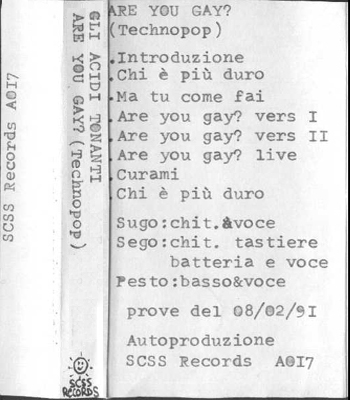 a017 gli acidi tonanti: are you gay - technopop 1991 a017 gli acidi tonanti: are you gay - technopop 1991
